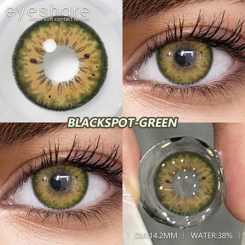 EYESHARE Vibrant Color Contact Lenses - Gray, Blue & Brown Yearly Contacts for Fashion-Forward Eyes