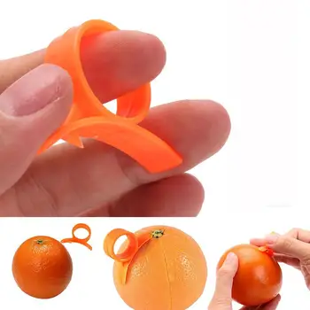 1 pcs Kitchen Tool Orange Citrus Peeler Plastic Fruit Slicer Cutter Peeler Orange Opening Device Orange Stripper Kitchen Tools