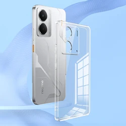 Luxury Transparent Silicone Phone Case - Simple, Thin, and Soft Back Cover - Realme 14 (Clear)