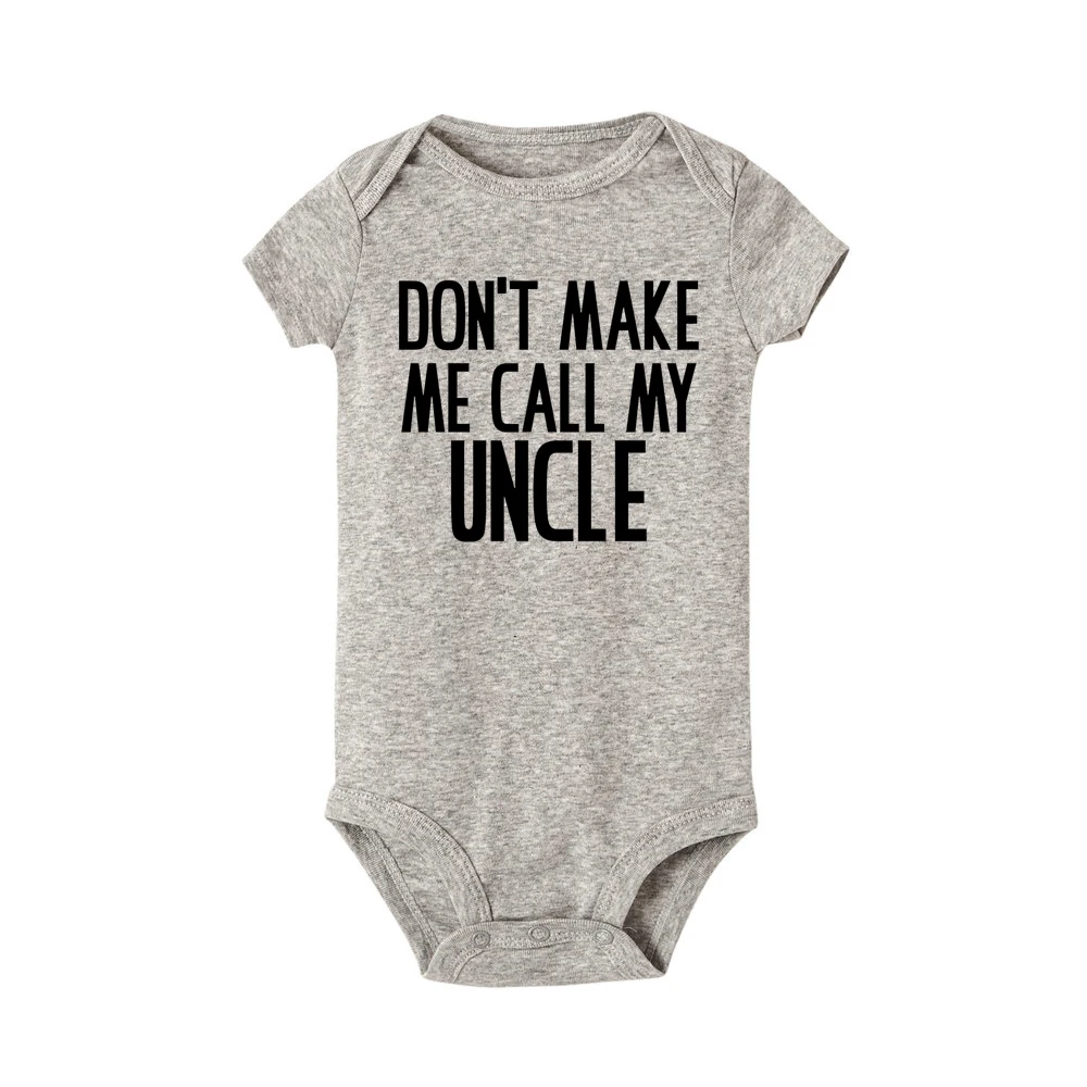 I Love My Uncle This Much Newborn Baby Romper Infant Girls Boys Short Sleeve Clothes Ropa Funny Cute Smile Printed Bodysuit Gift 3