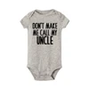 I Love My Uncle This Much Newborn Baby Romper Infant Girls Boys Short Sleeve Clothes Ropa Funny Cute Smile Printed Bodysuit Gift 3