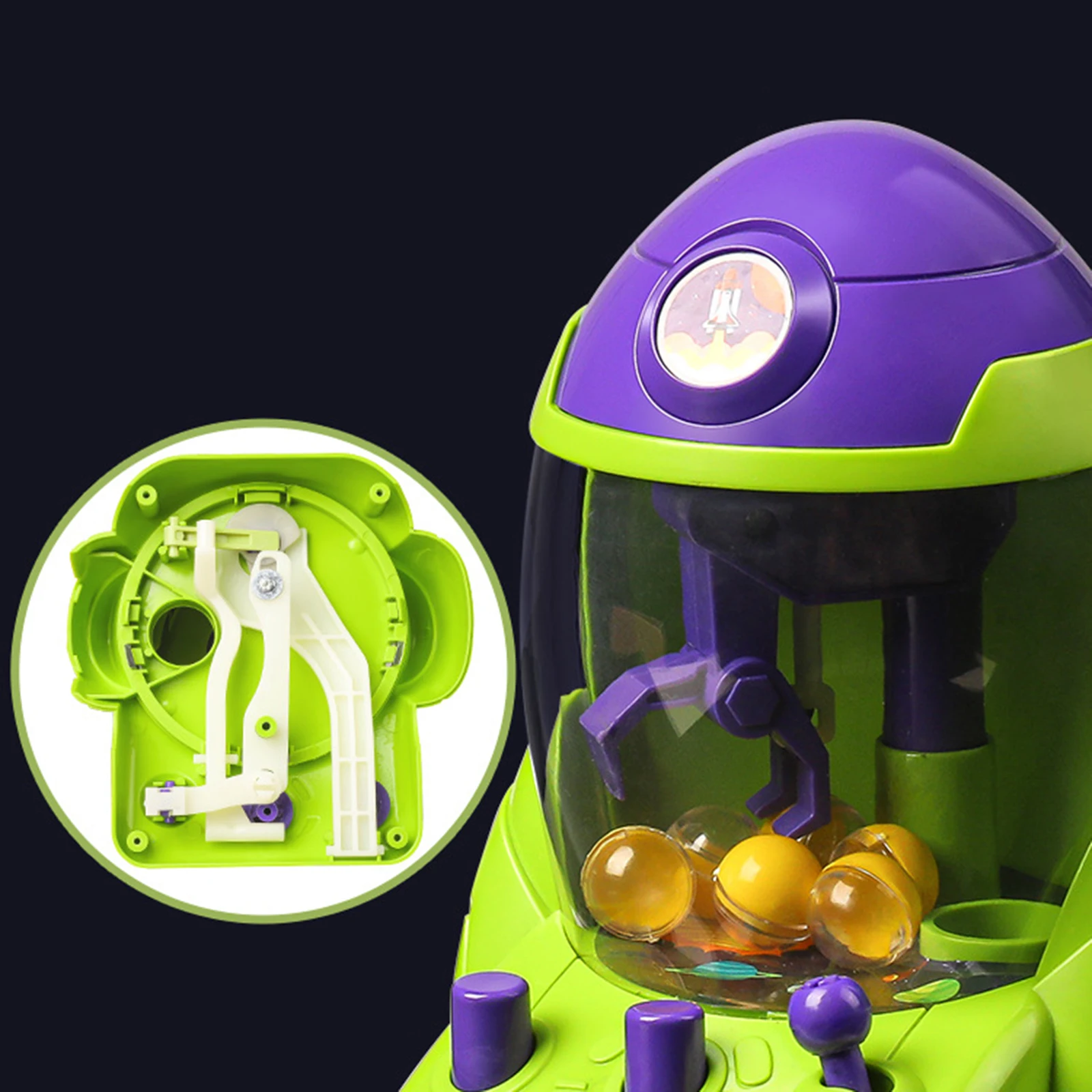 Kids Claw Machine Toy Novelty Hand Crank Prize Dispenser Arcade Game Vending Toy for Party And Children-Parents Interactive Game 4