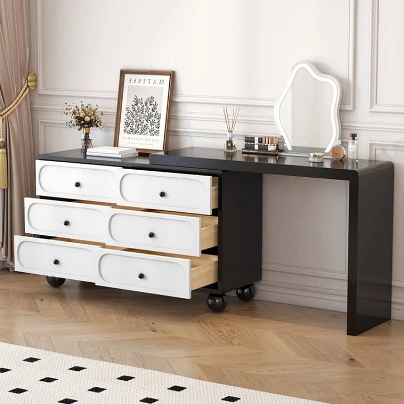 

Minimalist Modern Dressers Organizer Nightstands Vintage Korean Dressers Cosmetic Storage Mesa De Maquillaje Bedroom Furnitures