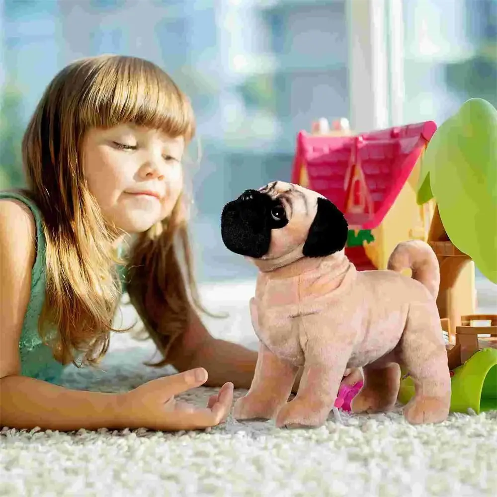 Birthday Gifts Kids Toy 33cm Stuffed Toy Standing Lifelike Dog Plush Toys Pug Dog Plush Stuffed Animals Plush Dog