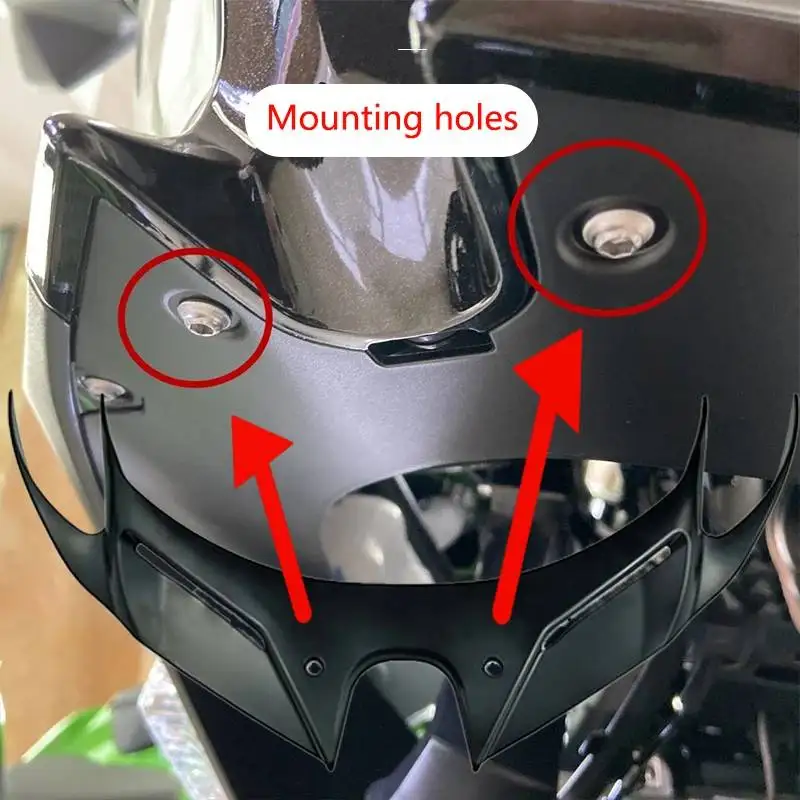 KAWASAKI Ninja250 NINJA400 2018-2023 Ninja 400 Motocycle 프론트 윙 페어링 윙렛 입 쉘 커버 보호 가드