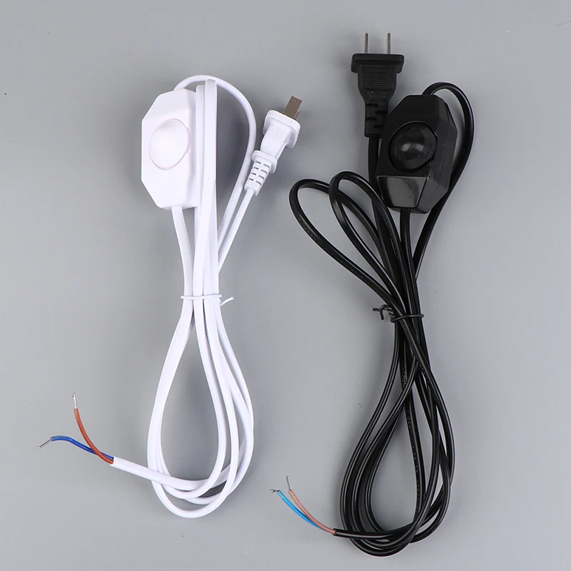 

1PCS High Quality 1.8M Dimmer Switch Cable US Plug Table Lamp Power Line Dimmer Controller Wire