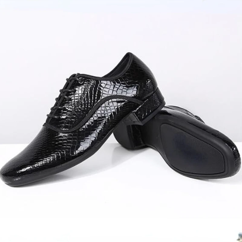 XIHAHA Fashion Men's Latin Dance Shoes Leather Ballroom Tango Man Latin ...