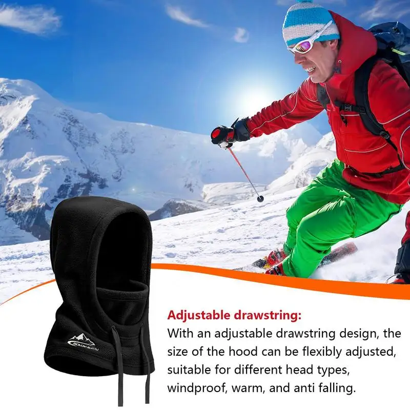 Winter Warm Balaclava Cycling Cap Outdoor Sports Windproof Cap Ski Bib Polar Cold-proof Motorcycle Bicycle Hat Men Women 4