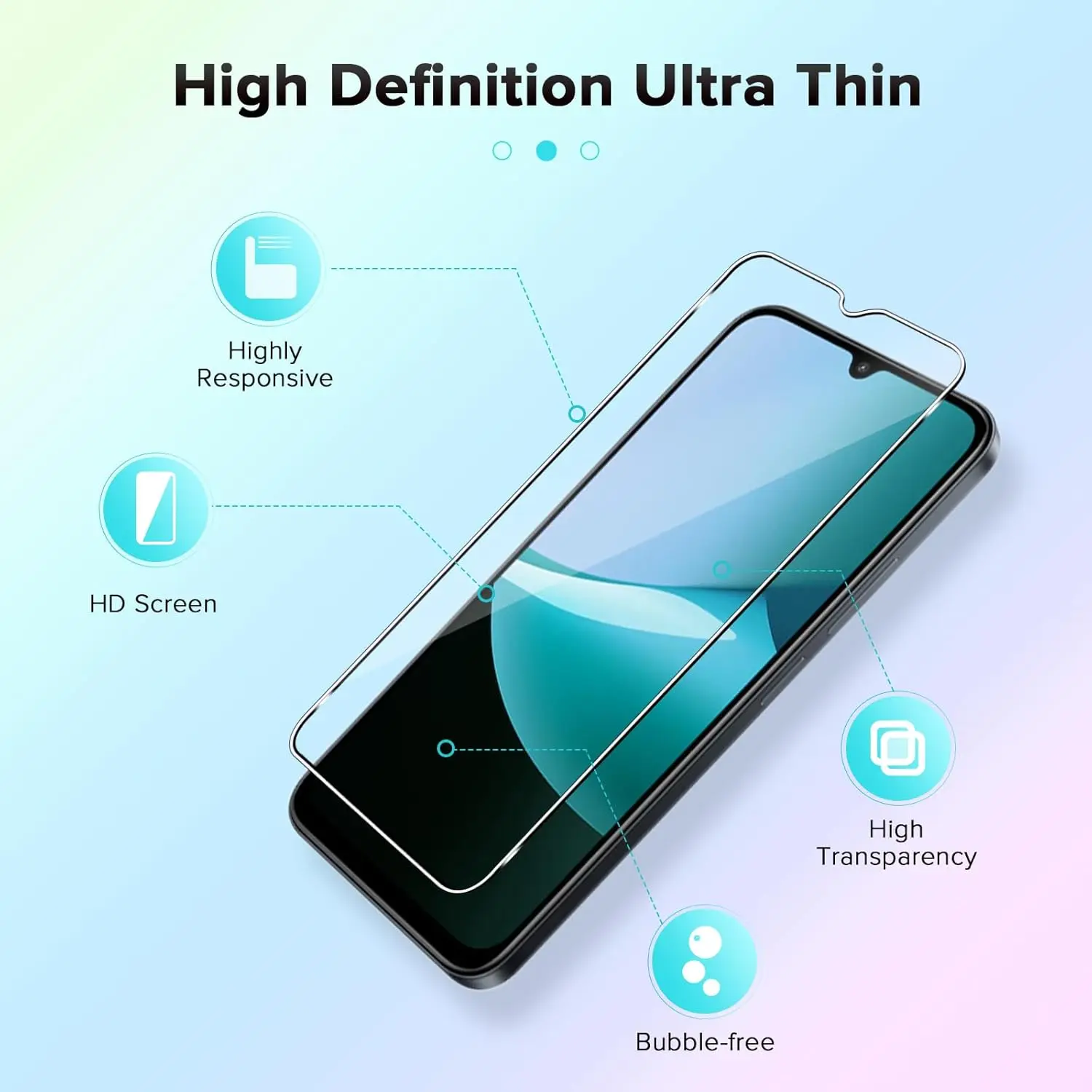 Premium Tempered Glass Screen Protector 6.9 (1-4 Pack)