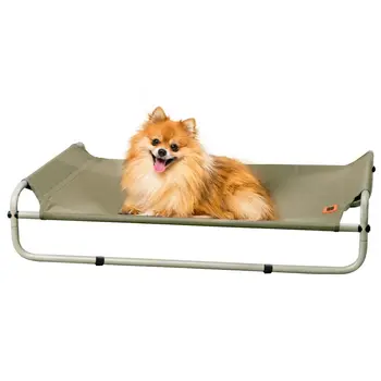 Mewoofun Elevated Dog Bed With Sturdy Double Rod Design Raised Dog Bed Cot With Skid Resistant.jpg