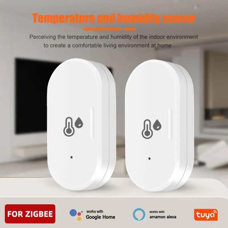 

Умный датчик температуры и влажности AUBESS Tuya ZigBee3.0 с аккумулятором ZigBee для умного дома, работает с Alexa Google Home