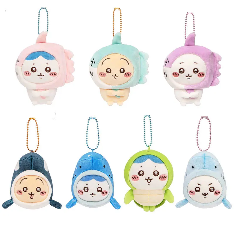 

Cartoon Anime Ocean Animal Series Plush Toys Hachiware Usagi Chikawa Cute Keychain Pendant Kawaii Plush Doll Girls Gifts