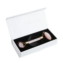 Natural Jade Facial Roller Massager for Eye and Body Spa Treatment (Pink)