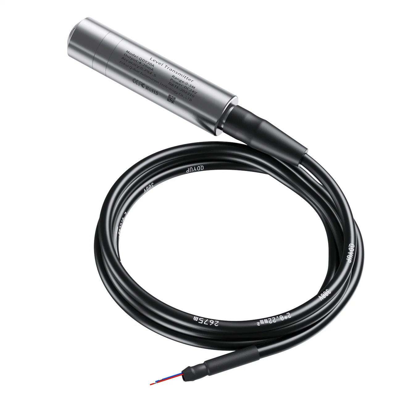 QDY30A Hydrostatic water Pressure Level Sensor probe 4-20ma 0-3.3v signal output liquid level transmitter