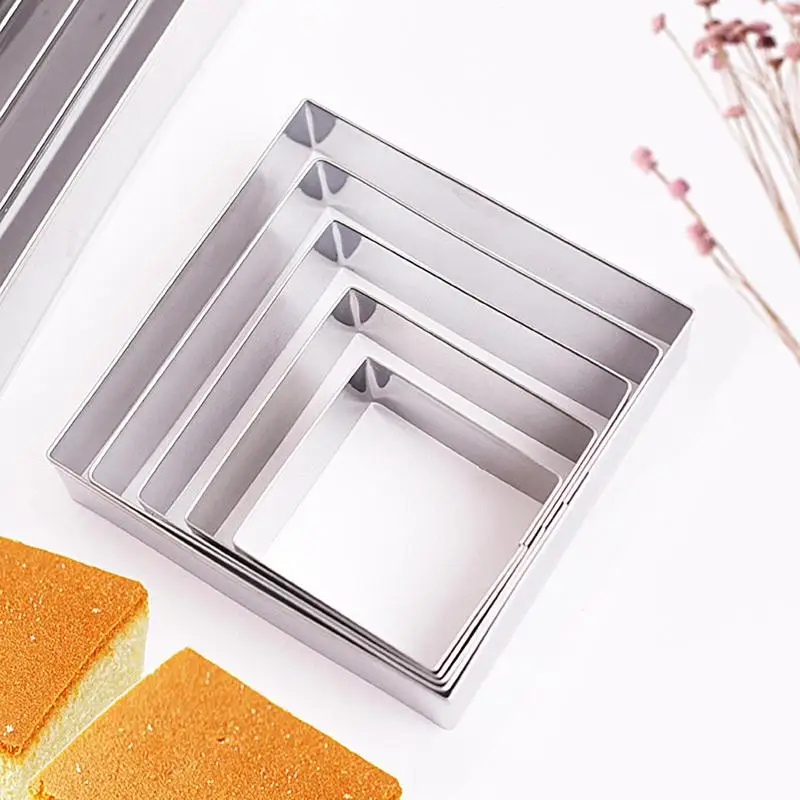 Cookie Cutter Set Square Mold Kit Multi-Functional Baking Tool For Making Cookies Soft Cakes And Pastries cookie cutter baking mold cookie mould cookie maker press kit