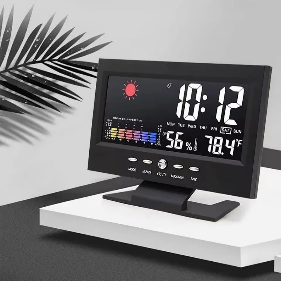 Digital Weather Station Clock Thermometer Hygrometer