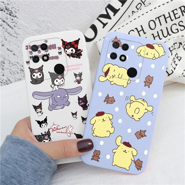 Cute Kuromi Melody Soft Case For Redmi 10C Camera Protective Cover Cartoon  Capa For Redmi 10C Redmi10C 10 C Transparent Fundas