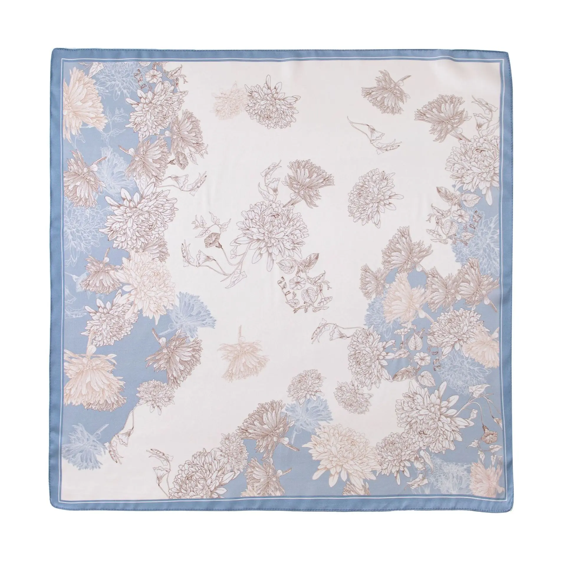 Silk Scarf Square Scarf Mulberry Silk Scarf Fashion High Sense Versatile Small Square