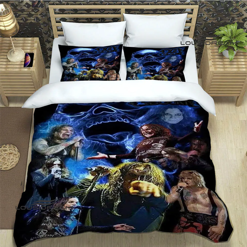 Ozzy osbourne retro Bedding Sets exquisite bed supplies set duvet cover bed comforter set bedding set luxury birthday gift 3