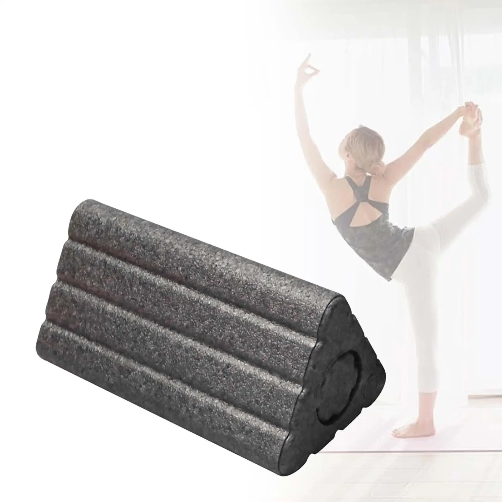 

Triangle Yoga Block, High Density Foam Roller, Balance Trainer Yoga Brick Pilates Yoga Column for Back Leg Hip Bodybuilding