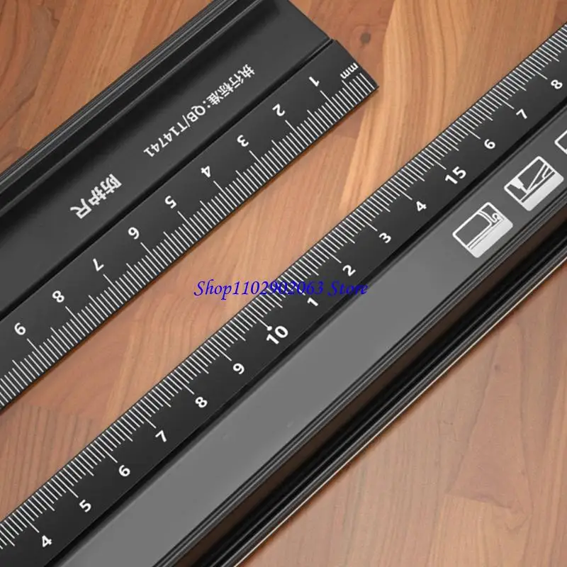 B5XA 알루미늄 합금 통치자 다목적 측정 도구 센티미터 스케일