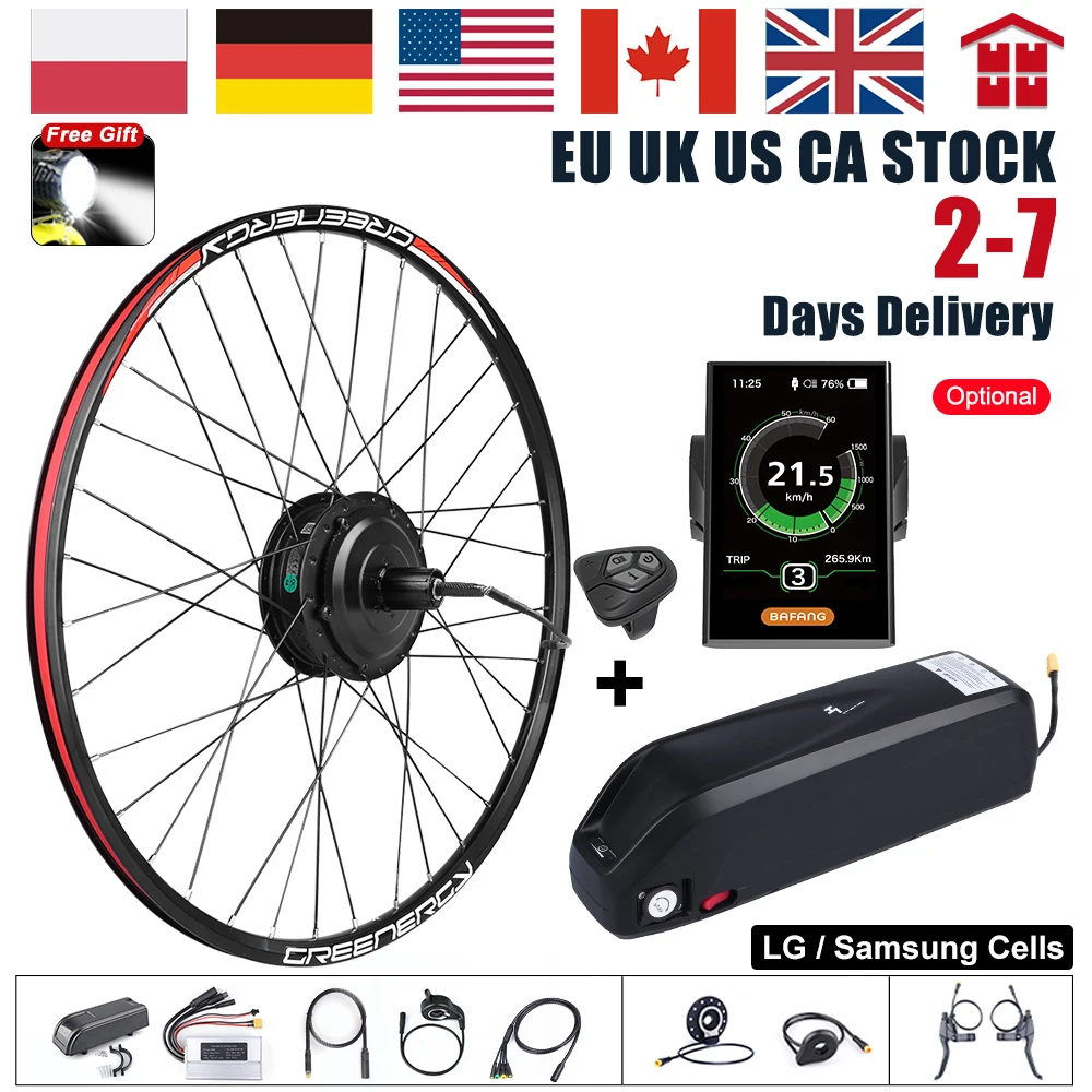 Bafang 500W 48V Gear Brushless Hub Motor Casette Kit di conversione bici  elettrica bicicletta con batteria al litio per pendolarismo  turistico|Electric Bicycle Motor| - AliExpress