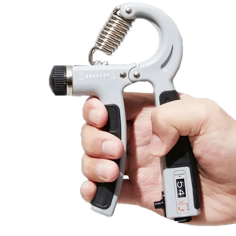 5-60Kg Countable Hand Grip Gym Fitness Men Adjustable Finger Heavy Exerciser Strength Muscle Recovery Gripper Trainer