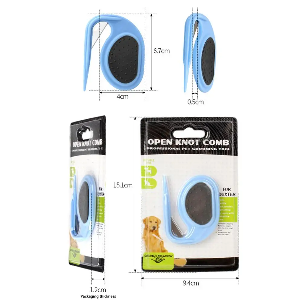 Pet Knot Comb Kitten Puppy Hair Fur Shedding Grooming Carding Trimmer Blade Comb Cat Dog Scissors Dogs Accessories Pets Supplies