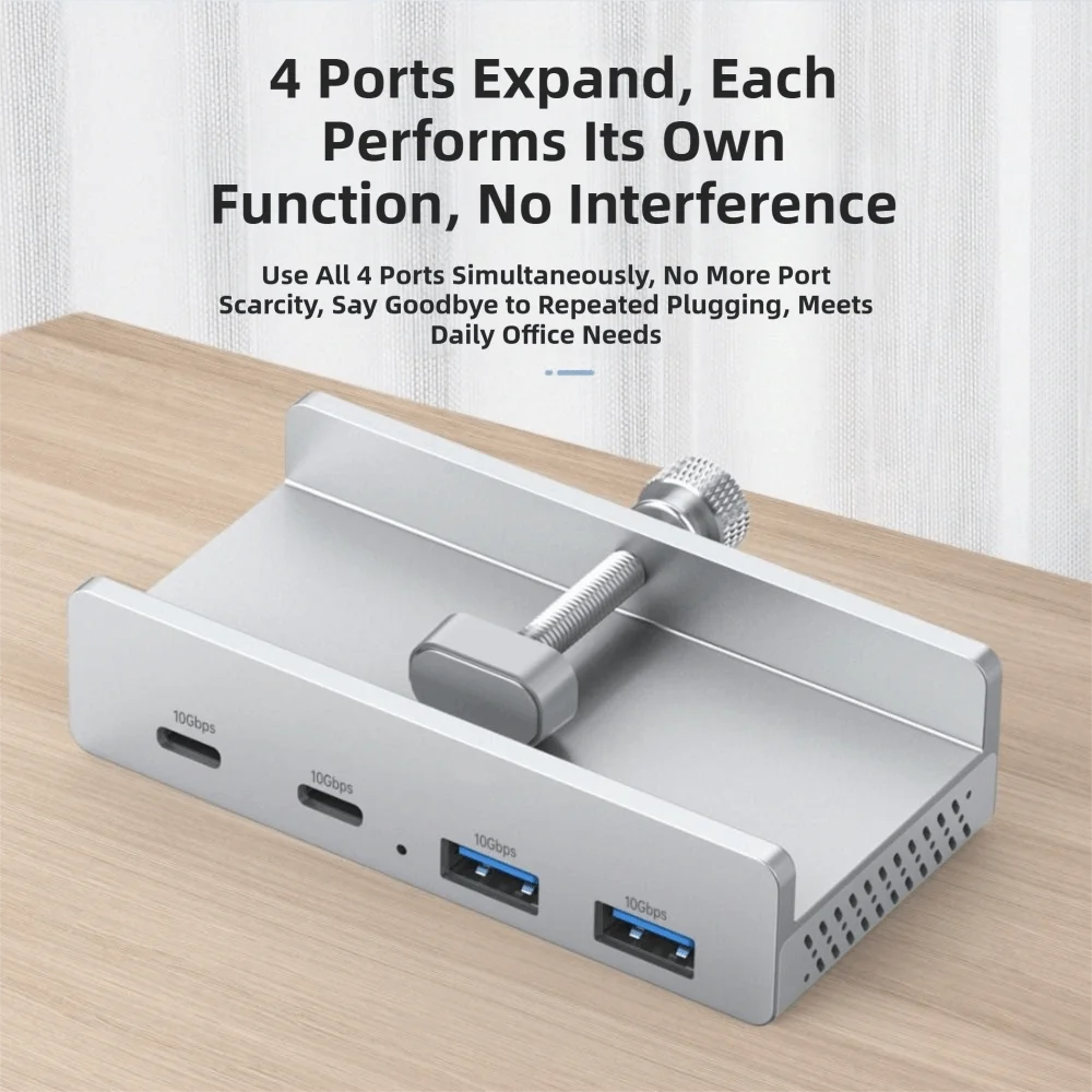 멀티 포트 USB3.2/3.0/2.0 USB 허브 클램프 5Gbps 전원 공급 장치 USB 분배기 어댑터 범용 외부 멀티 분배기 데이터 전송