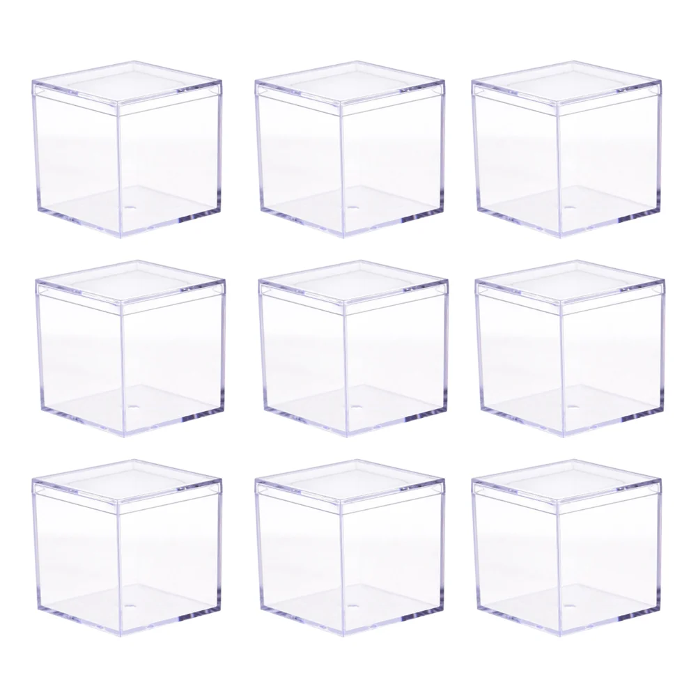 

9 шт., портативная акриловая коробка для драгоценностей