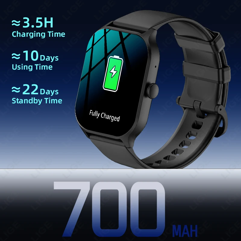 2026 New Sports Smart Watch Men Full Touch Screen Heart Rate Bluetooth Call 2.01 inch AI Voice 1ATM Waterproof Smartwatch Women 4