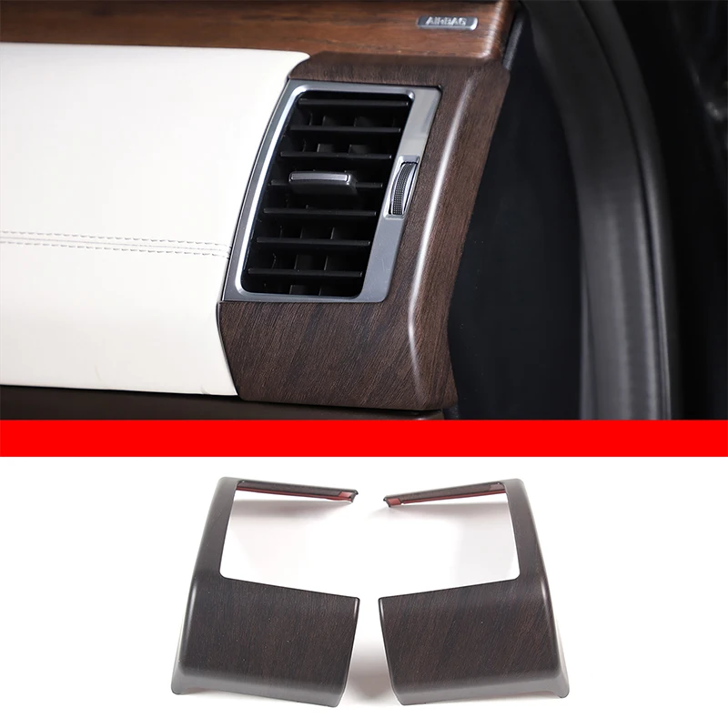 

For Land Rover Discovery 5 2017-2023 ABS Oak Wood Grain Car Side Air Outlet Panel Frame Trim Accessories