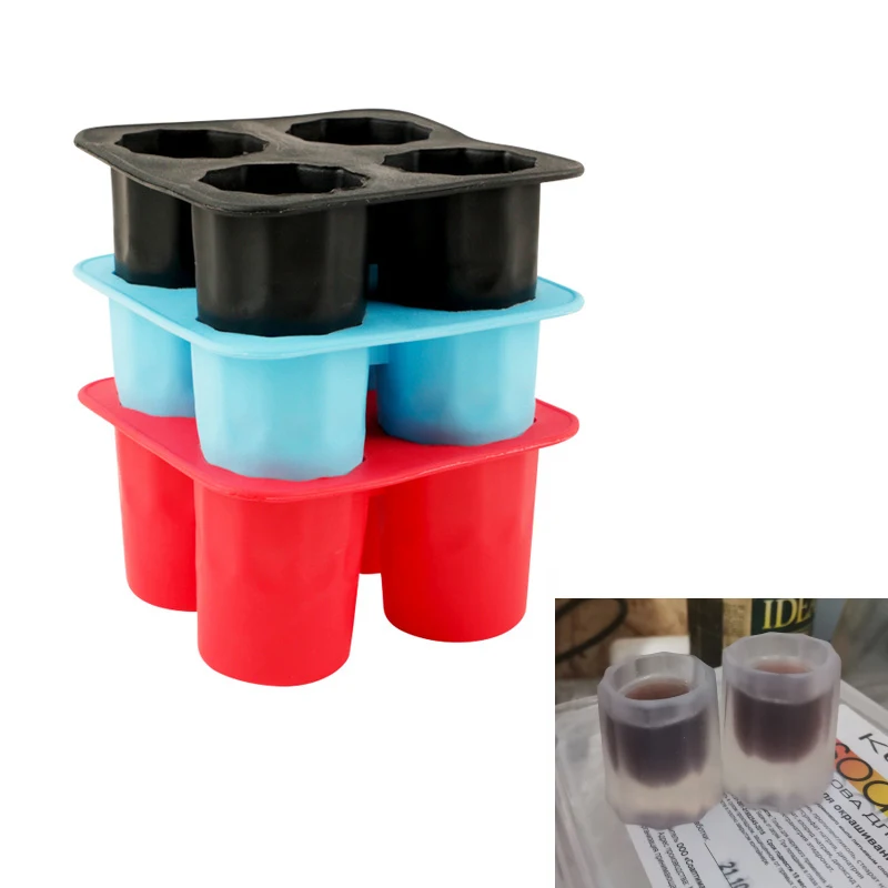 Ice Cup Cube Tray Mold Makes Shot Glasses Ice Mould Novelty Gifts Ice Cube Tray Summer Drinking