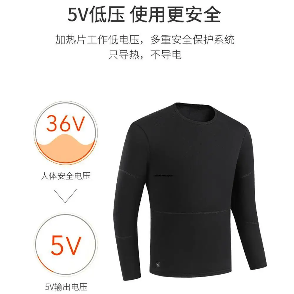 Sous-vêtements thermiques d'extérieur pour hommes et femmes, veste d'hiver,  glaçage chauffant, vêtements chauffants électriques USB imbibés, longs  caleçons, ski métropolitain - AliExpress