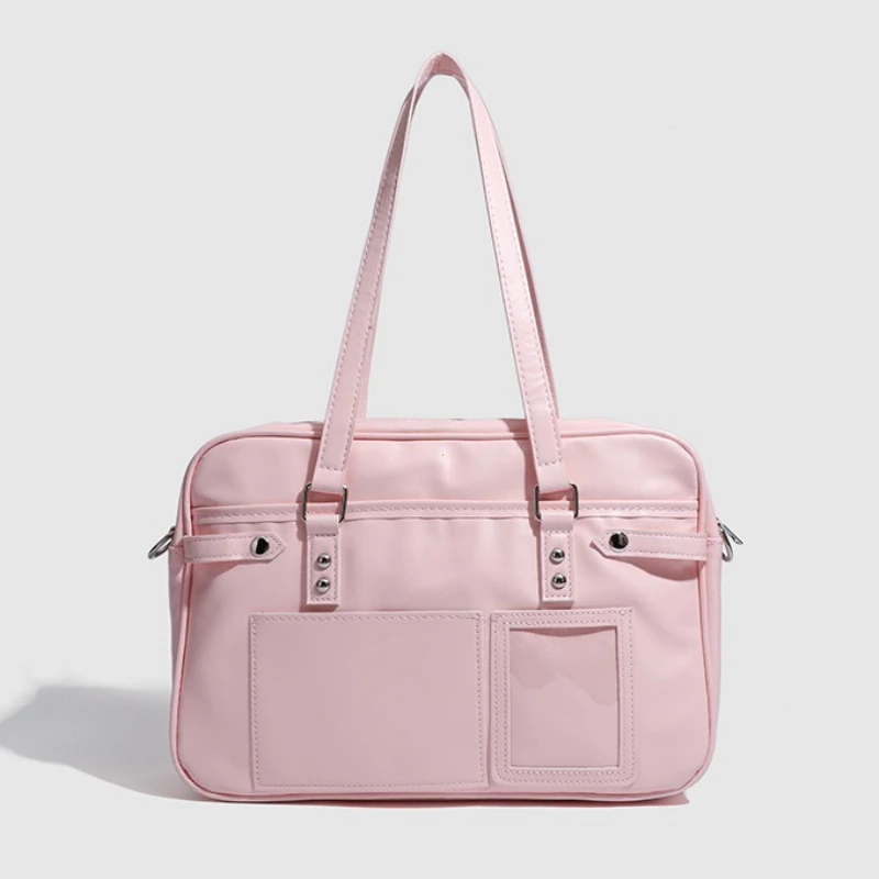 Uniform Painful Bag Single Shoulder Idol Chaser Large Capacity Student Daily Slant Cross Elegant Lady Everyday Match Hollow