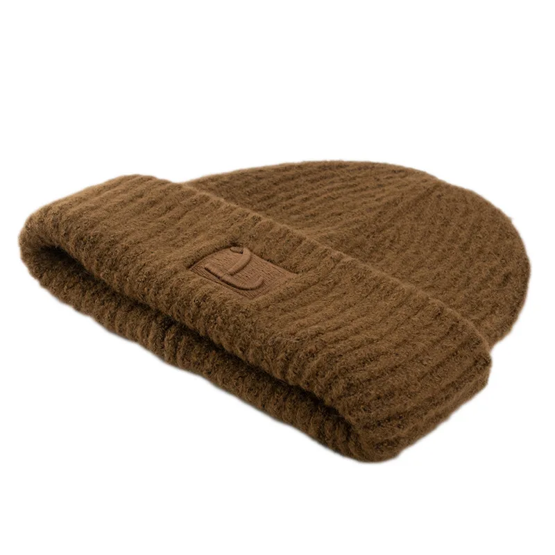 VISROVER New Warm Winter Hat For Women Solid Autumn Fasion Wool Comfortable Beanies Best Matched Soft Bonnet Skullies Cap Gift 6