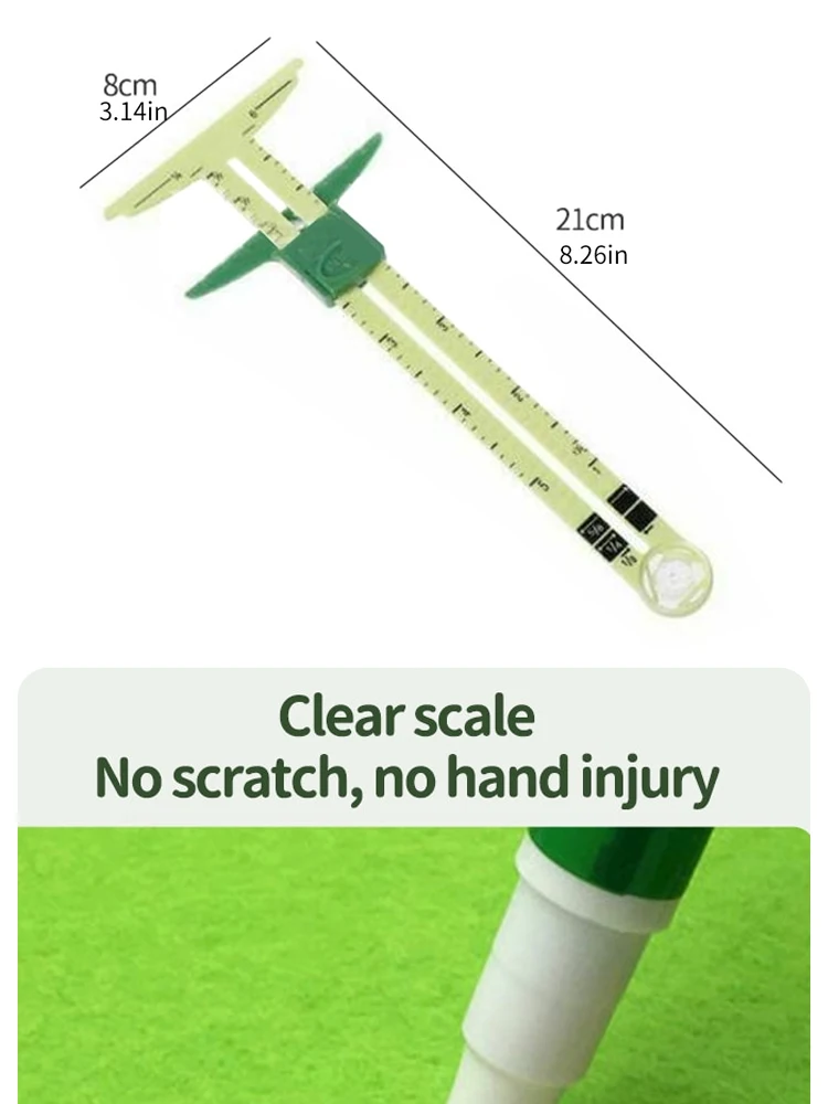 Description Picture 5 of itemMultifunctional Drawing Ruler Plastic Sewing 5-in-1 Patchwork Ruler Sliding Measuring Tool Home Tailoring Ruler ST-A23