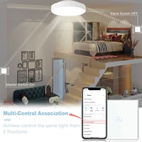 BSEED WIFI Touch Switch 1/2/3Gang 2Way Wifi Smart Switch Touch Sensor Wall Switch Tuya Google Alexa Smart Life Control - Image 2