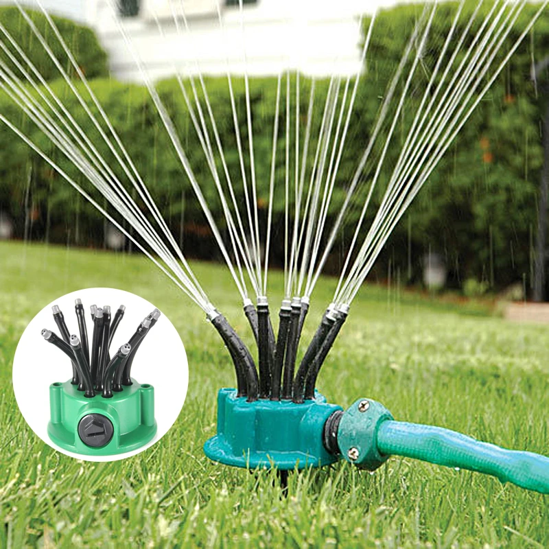 Lawn Sprinkler Head Spraying Water