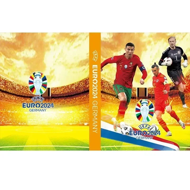 

3D Football All Star 240 Pcs Collection Cards Album Book Map European Cup Binder Notebook Protection Booklet Card Holder Storage