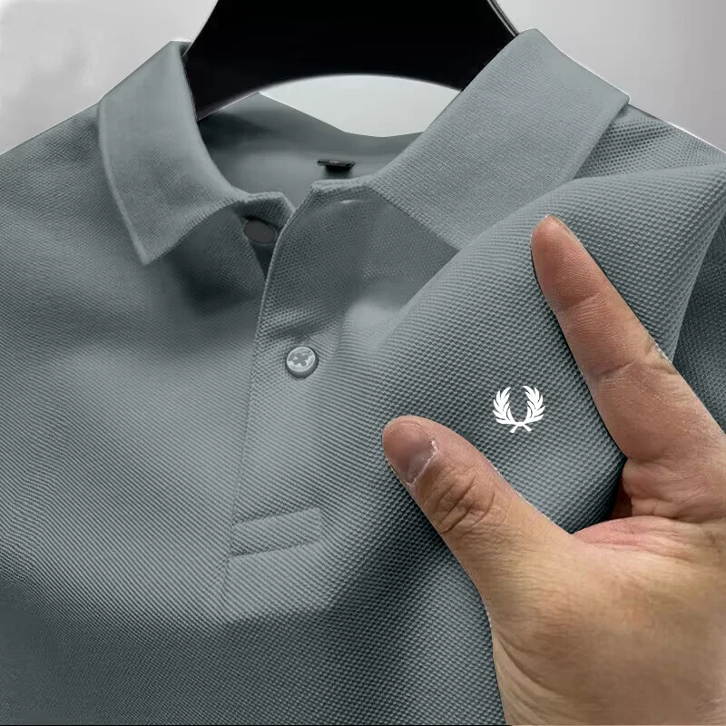 

2024 New Men's Summer Quick Drying Polos T-shirt Men's Sports Breathable Hiking T-shirt Casual Polos T-shirt