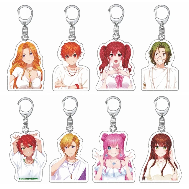 Anime Fuufu Ijou Koibito Miman Keychain Cartoon Figure Acrylic Pendant  Keyring Jewelry Collections