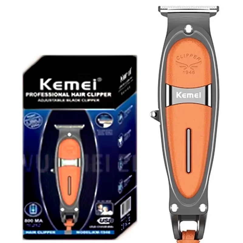 Kemei 전문 남성용 헤어 클리퍼, 금속 헤어 클리퍼, 전기 바디 수염 트리머,..