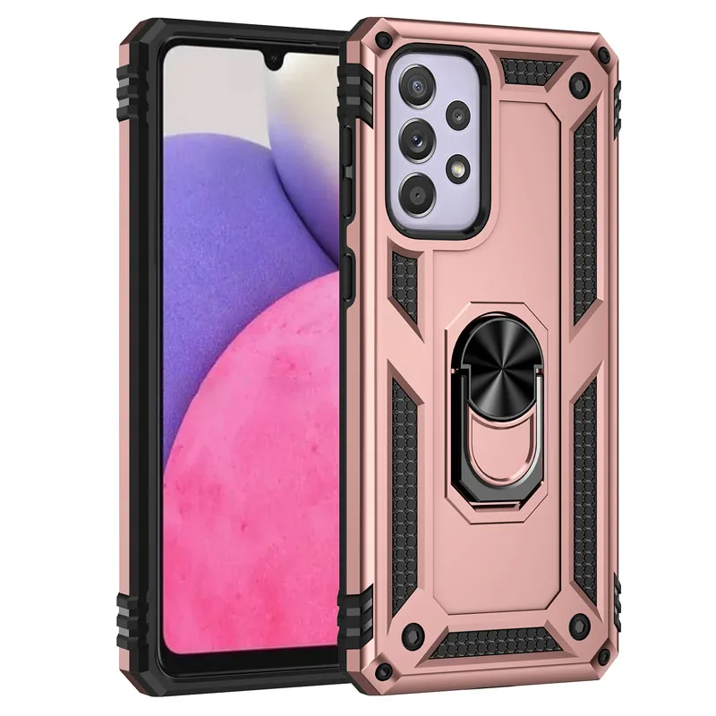 Coque blindée antichoc avec anneau métallique, étui pour Samsung Galaxy A54 A53 A52 A12 A13 A33 A23 A73 A14 A51 A50 A22 A32 A04 A34 A03s A72_voghion.com