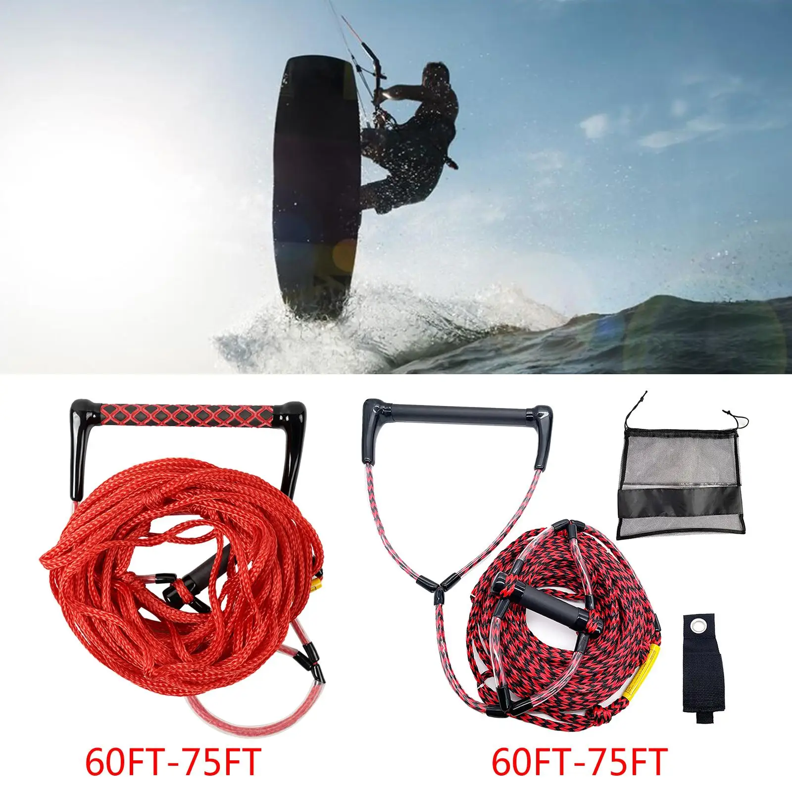 Wakeboard Rope, Water with Handle for Water ski, Wakeboard, Kneeboard