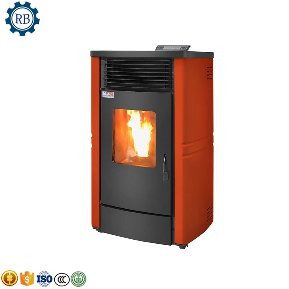 Good Feedback wood pellet fueled biomass heating oven house furnace warn  air heating stove - AliExpress