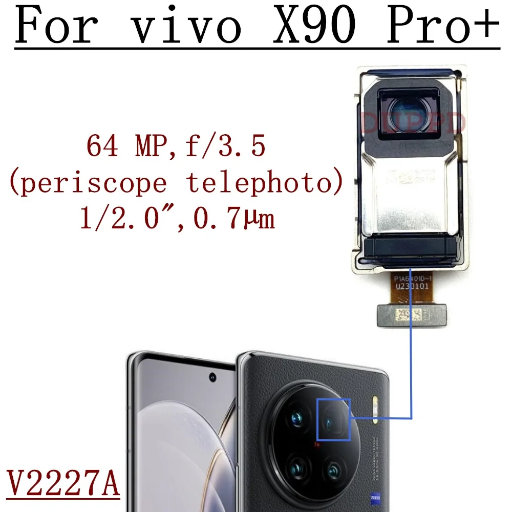 Original Front Rear Camera For Vivo X90 Pro+Plus V2227A Back Wide