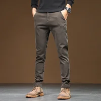 2025 Spring Casual Jeans for Men Business Straight Jeans Stretch Denim Pants Trousers Slim Fit Classic Cowboys Young Man Jeans 2