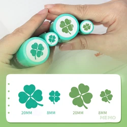 Four Leaf Clover Decorative Stamp Set - Pack of 4 for Scrapbooking and Crafting (4pcs per set)