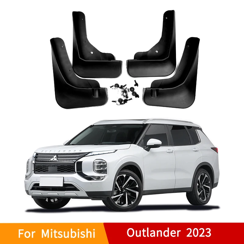 

Брызговики для Mitsubishi Outlander 2023, Автомобильные Брызговики, комплект деталей, передние и задние щитки от грязи